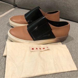 Marni Black And Tan Sneakers - image 1